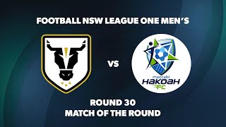 League One NSW Mens Round 30 Bulls FC Academy v Hakoah Sydney City East FC [upl. by Yaner]