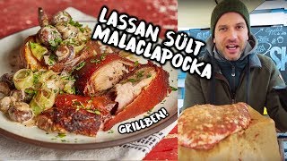 Grillezni télen Zéféle egészben sült malaclapocka [upl. by Einapets]