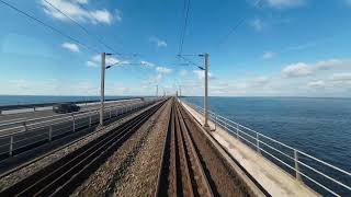 4K Førerrumsvideo  Cabride Denmark KorsørNyborg The Big Belt BridgeTunnel [upl. by Souvaine]