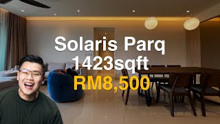 Solaris Parq 1423sqft  3 Bedroom  fully furnished for rent  walking distance to Publika [upl. by Caron25]