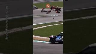 Red Flag at the Malaysian GP Involves Quartararo Binder and Miller [upl. by Stroup]