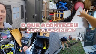 😅DEMOROU MAS CHEGOU A HORA DA ORGANIZAÇÃO NA CASINHA DOS FUNDOS OU DE FERRAMENTAS 🧰 🔧QUE LOUCURA 🤣 [upl. by Adnael]