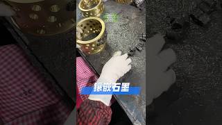 Graphite inlay process in copper sleeve bearing copper sleeve graphene [upl. by Etterual]