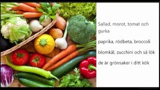 Sång grönsaker sallad morot tomat gurka paprika [upl. by Ettenawtna]