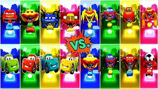 McQueen Eater All Videos Megamix vs Lighting McQueen Eater vs McQueen Red Eater 🎶 Tiles Hop EDM Rush [upl. by Iah]