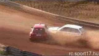 Petrakovits VS Pinomaki ERC Rallycross crash 2006 [upl. by Leanahtan]