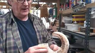 Making a crook in rams horn Part 2 [upl. by Wendalyn]