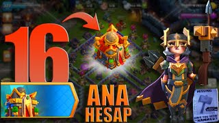 SON SEVİYEYE GEÇİYORUZ BELEDİYE BİNASI 16 GEÇİŞ  Clash of Clans Ana Hesap [upl. by Aisitel]