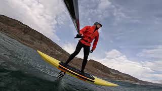 Rufus Oregon Downwind SUP Foiling 12222023 [upl. by Anom]