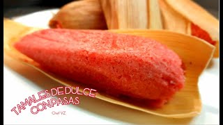 TAMALES DE DULCE CON PASAS  Receta económica y deliciosa  ChefVictorZugasti [upl. by Goddord]