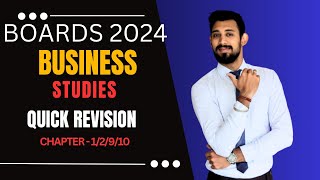 QUICK REVISION  Business Studies  Chapter 12910  Target 8080 [upl. by Anesusa]