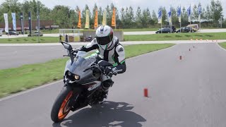 Best beginner motorcycle KTM RC 125 first road test [upl. by Ciredec125]