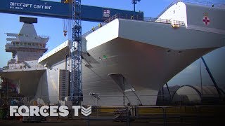 Building Britains Biggest Warship On Board HMS Prince Of Wales  Forces TV [upl. by Leumel]