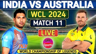 India Champion Vs Australia Champion Live Match 11 World Championship of Legends Cricket  Toss [upl. by Hildegard]