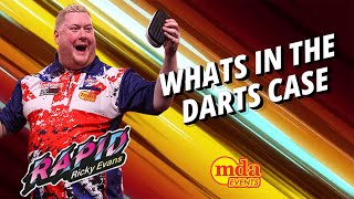 Whats in a darts players case Rapid Ricky Evans [upl. by Byrom]