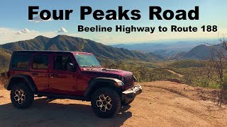 Four Peaks Trail from the Beeline Highway over the top and down to RT188 [upl. by Esinned]