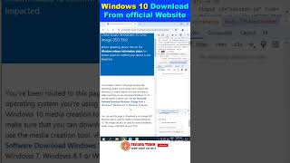 How to download Windows 10 ISO directly from Microsoft homepage tellingtube [upl. by Yuille]