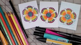 Coloring with markers and colored pencils together [upl. by Betteann939]