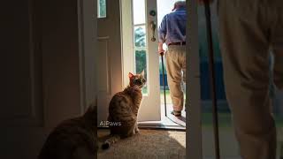 Whiskers of Time An Old Mans Bond with His Cat shorts aicat cats [upl. by Monson]