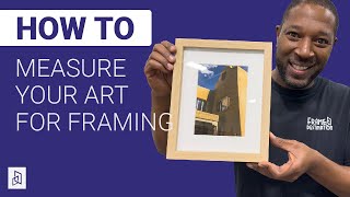 How to Measure Your Art for Framing  Frame Destination [upl. by Nylrahs777]