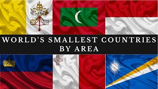 Top 10 smallest countries by area in the world  countries size comparison Countries Ranked by Area [upl. by Asilrahc]