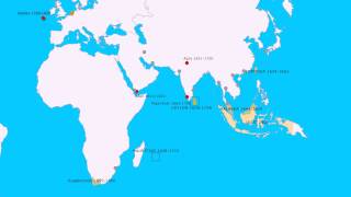 Topografie Nederlandse koloniën en handelsposten VOC [upl. by Amilb819]