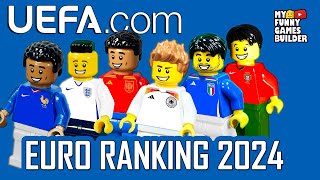 Top 10 UEFA EURO Rankings 2024 in Lego [upl. by Tu]