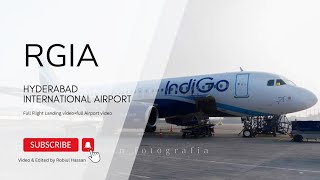 Rajiv Gandhi International Airport  Hyderabad airport  Flight landing hyderabad [upl. by Cyd654]