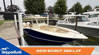 2018 Scout Boats 320 LXF Center Console Boat Tour SkipperBuds [upl. by Stafani]