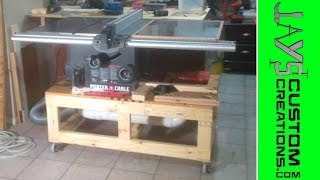 Building a Table Saw Base Video 2  076 [upl. by Milano975]