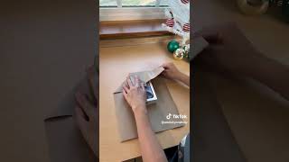 1 tape wrapping method christmas gift wrap [upl. by Atener36]