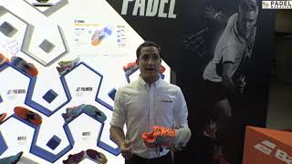 Mateo Castro  Les chaussures de padel Babolat 2019 [upl. by Deane]