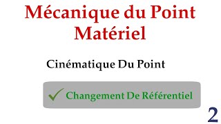 Cinématique du point matériel quot partie 3 changement de Référentiel 2 quot  سلسلة أجي تفهم الميكانيك [upl. by Marthena]