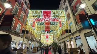 Prueba de encendido de luces de Navidad en Valladolid [upl. by Eckmann941]