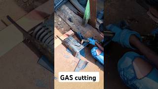 Gas cutting Process youtubeshorts manufacturing viralvideo viralshorts song cuttingskills [upl. by Ettenwad395]