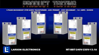 1Phase BuckBoost StepDown Transformer  240V Primary  230V Secondary  131 Amps  5060Hz [upl. by Etteroma999]