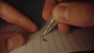 very slow asmr writing  visuals [upl. by Faxan212]