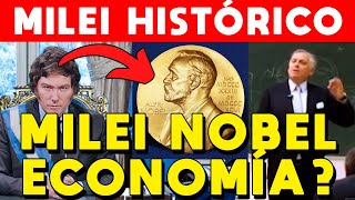 MILEI GANADOR NÓBEL DE ECONOMÍA HISTÓRICO POR SUS APORTES ECONOMÍA SEGÚN HUERTA DE SOTO [upl. by Onateag826]