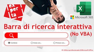 EXCEL 365 – TRUCCHI E SEGRETI 🔎 La magia della Barra di Ricerca Interattiva No VBA [upl. by Oisor]