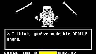 Underswap distrust phase 2 Battle Underswap and Undertale fangame Demo [upl. by Navinod77]