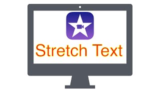 Stretching Text Effect For iMovie Using KeyNote [upl. by Isis]