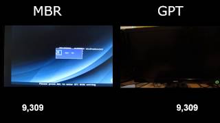 Windows 8 boot with MBR and GPT comparison [upl. by Ahsikrats]