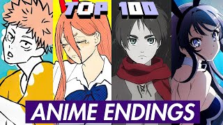 TOP 100 Most Popular Anime Ending Songs of all times [upl. by Gottuard]