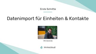 Datenimport für Einheiten und Kontakte [upl. by Gamages707]