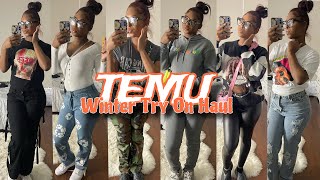 HUGE Winter TEMU Try on Clothing Haul 2023  Khalea Marie [upl. by Murrah]