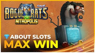 🏆MAX WIN on ROGUE RATS OF NITROPOLIS by ELK STUDIOS🏆 [upl. by Ennaeilsel526]