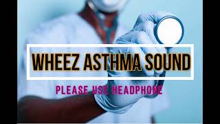 Asthma Sound Wheezing sound  Lung sounds in asthma [upl. by Suzie]