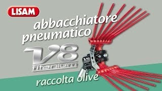 Abbacchiatore pneumatico V8 Titanium raccolta olive [upl. by Bauske]