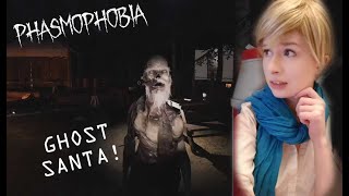 GHOST SANTA ATTACK  Phasmophobia In Sherry Birkin Cosplay [upl. by Nivloc]