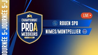 PRO A MESSIEURS  J5  ROUEN SPO vs NIMESMONTPELLIER [upl. by Egdirdle827]